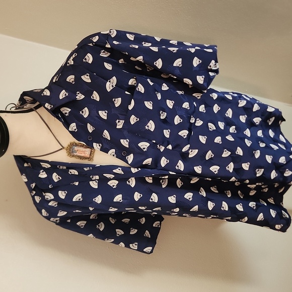 Asian fans vinatge top - Picture 2 of 5